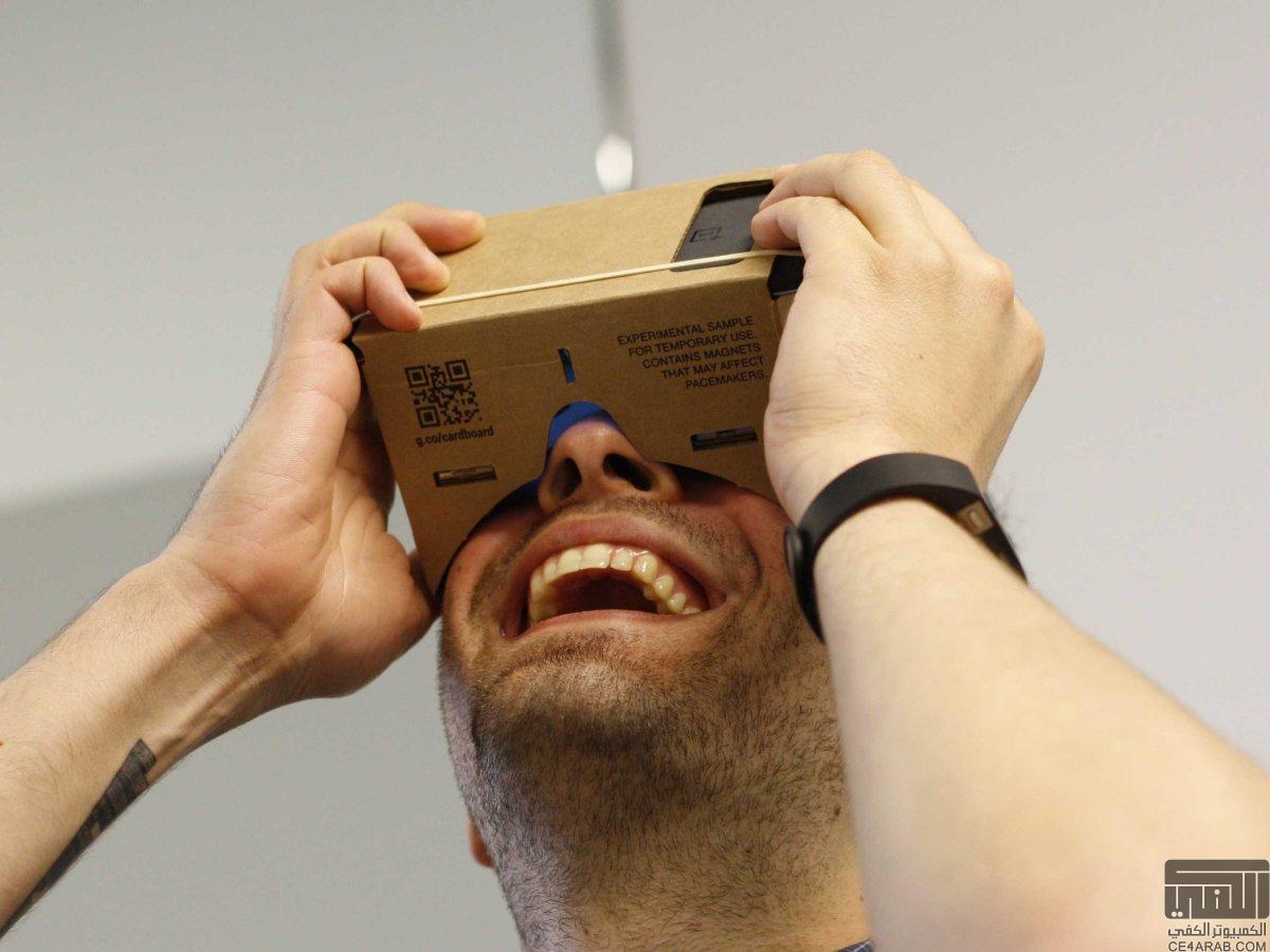 نظارات الواقع الافتراضي  CardBoard vr المصممة من قبل GOOGLE
